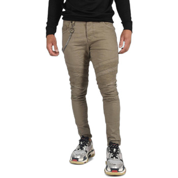 Jeans Project X Paris Jean slim empiècement biker