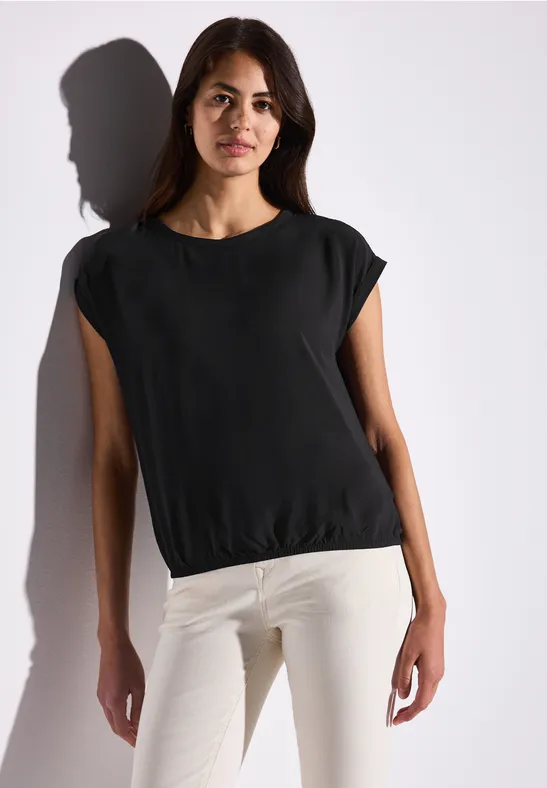 Street One Blouse met elastische zoom