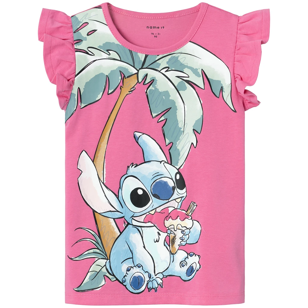 nameit-collectie Name It-collectie T-shirt STITCH Miri (pink power)