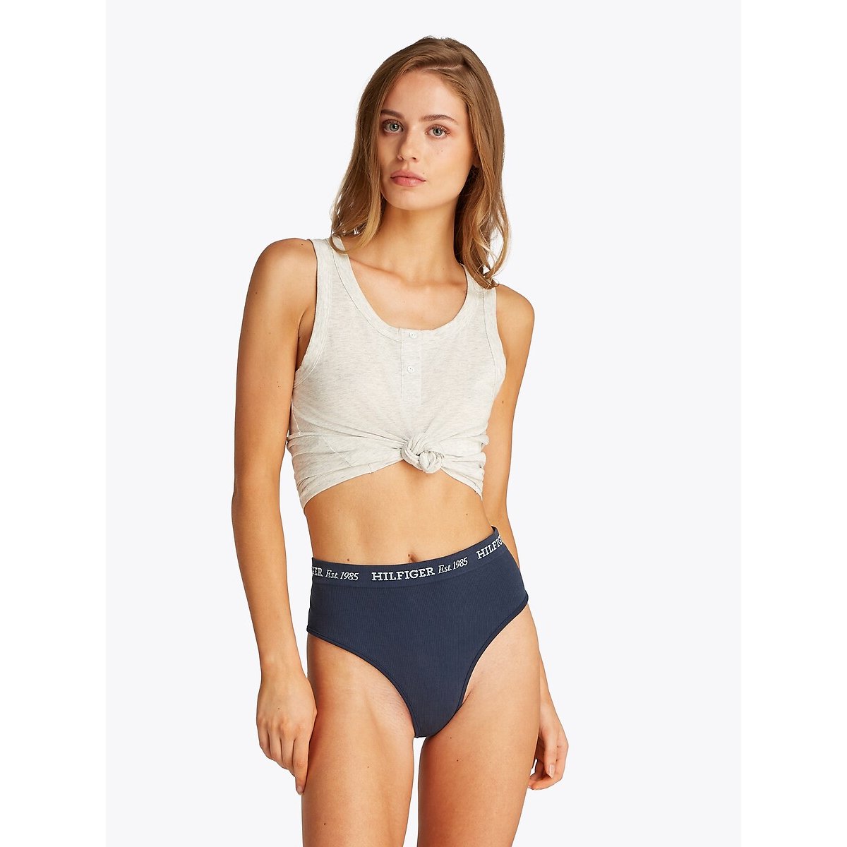Tommy hilfiger Katoenen slip met hoge taille New York
