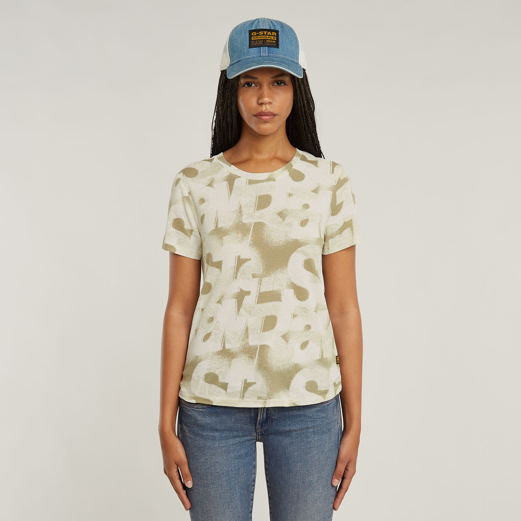 G-Star RAW Sprayed Letters Top - Meerkleurig - Dames
