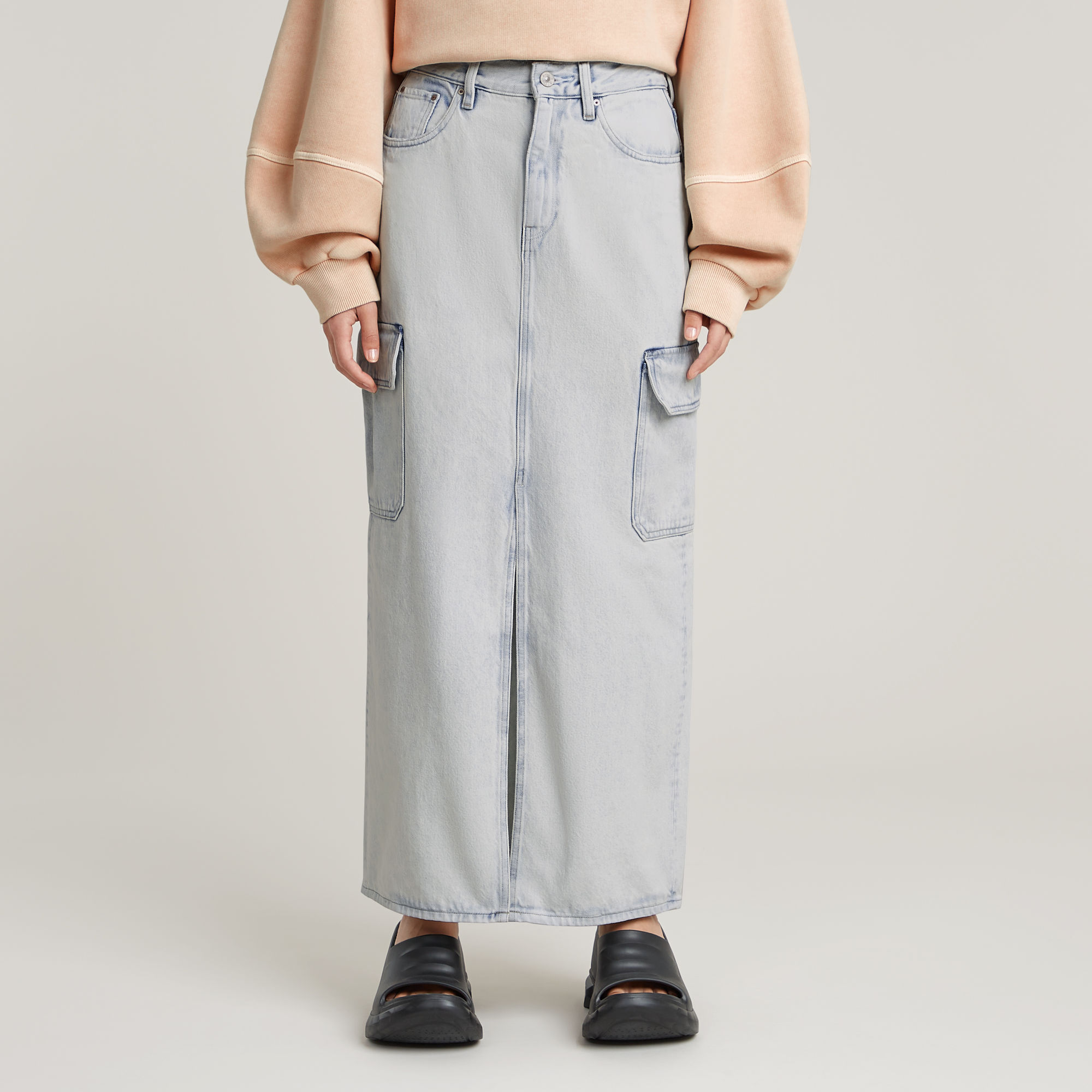 G-Star RAW Viktoria Long Cargo Rok - Lichtblauw - Dames