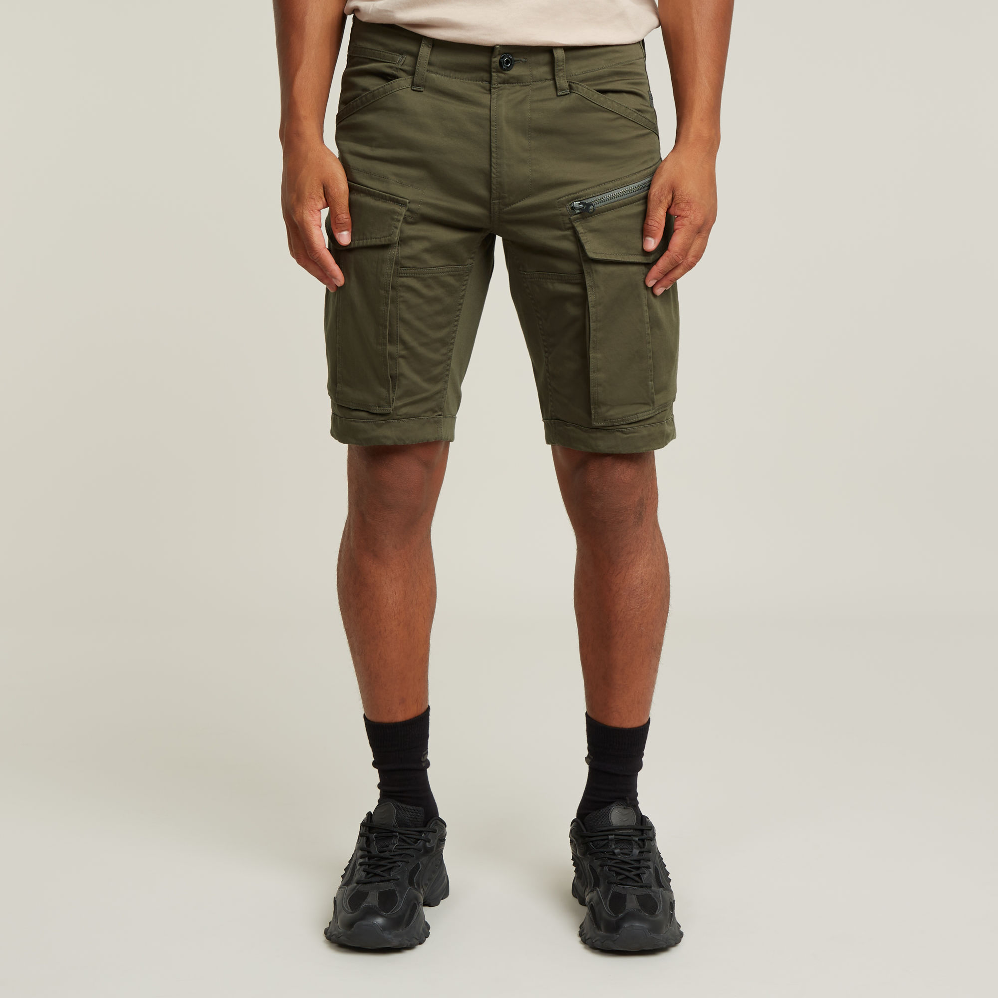 G-Star RAW Rovic Zip Regular Short - Grijs - Heren