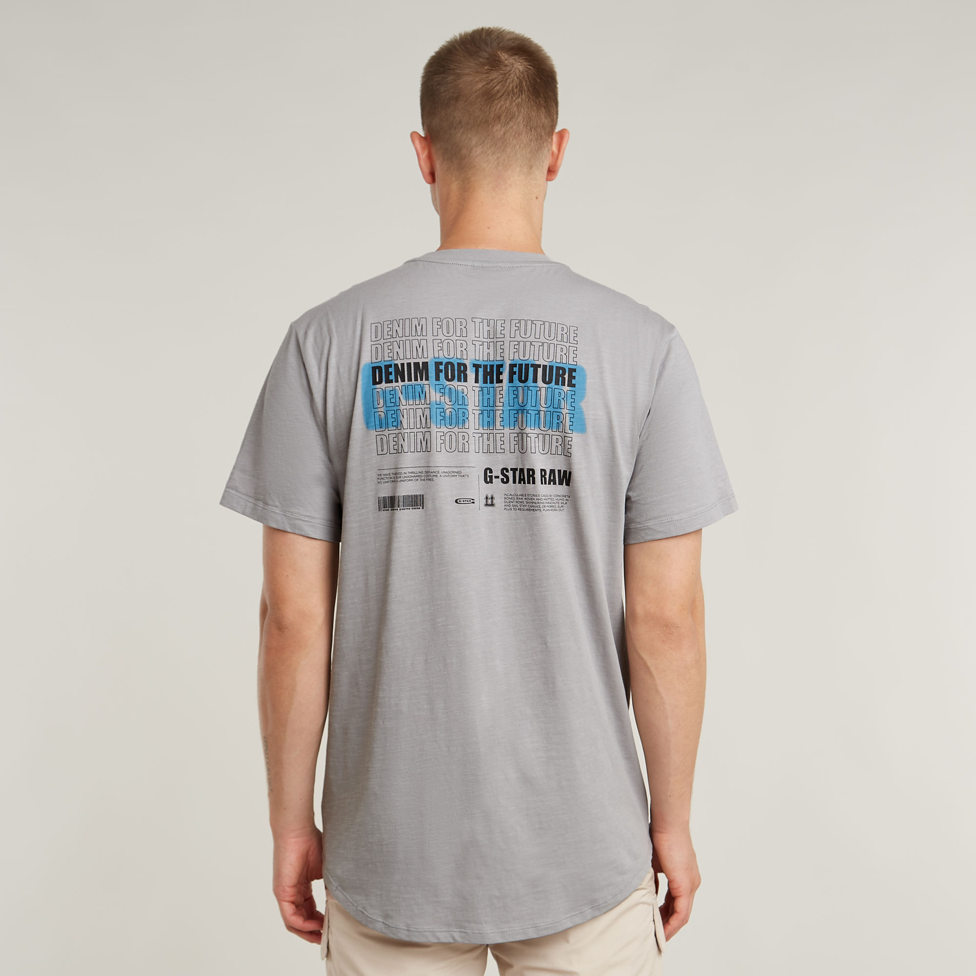 G-Star RAW Lash Back Graphic T-Shirt - Grijs - Heren