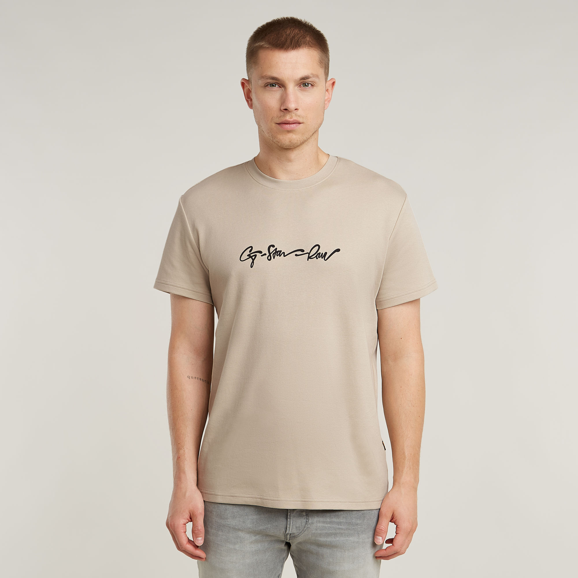 G-Star RAW G-Script T-Shirt - Beige - Heren