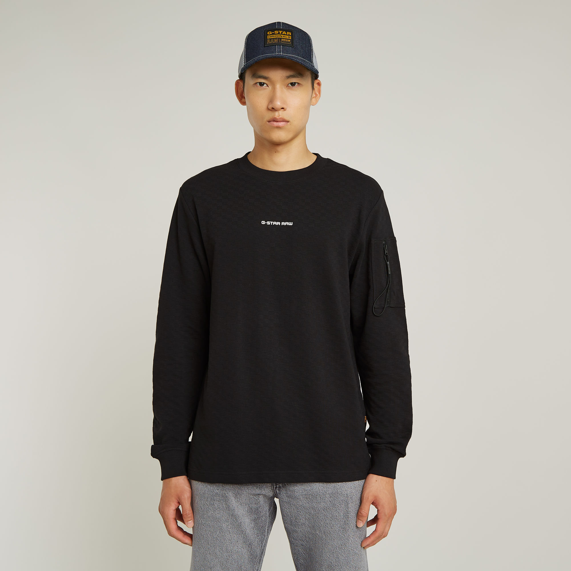 G-Star RAW Checquard Pocket Tweeter - Zwart - Heren