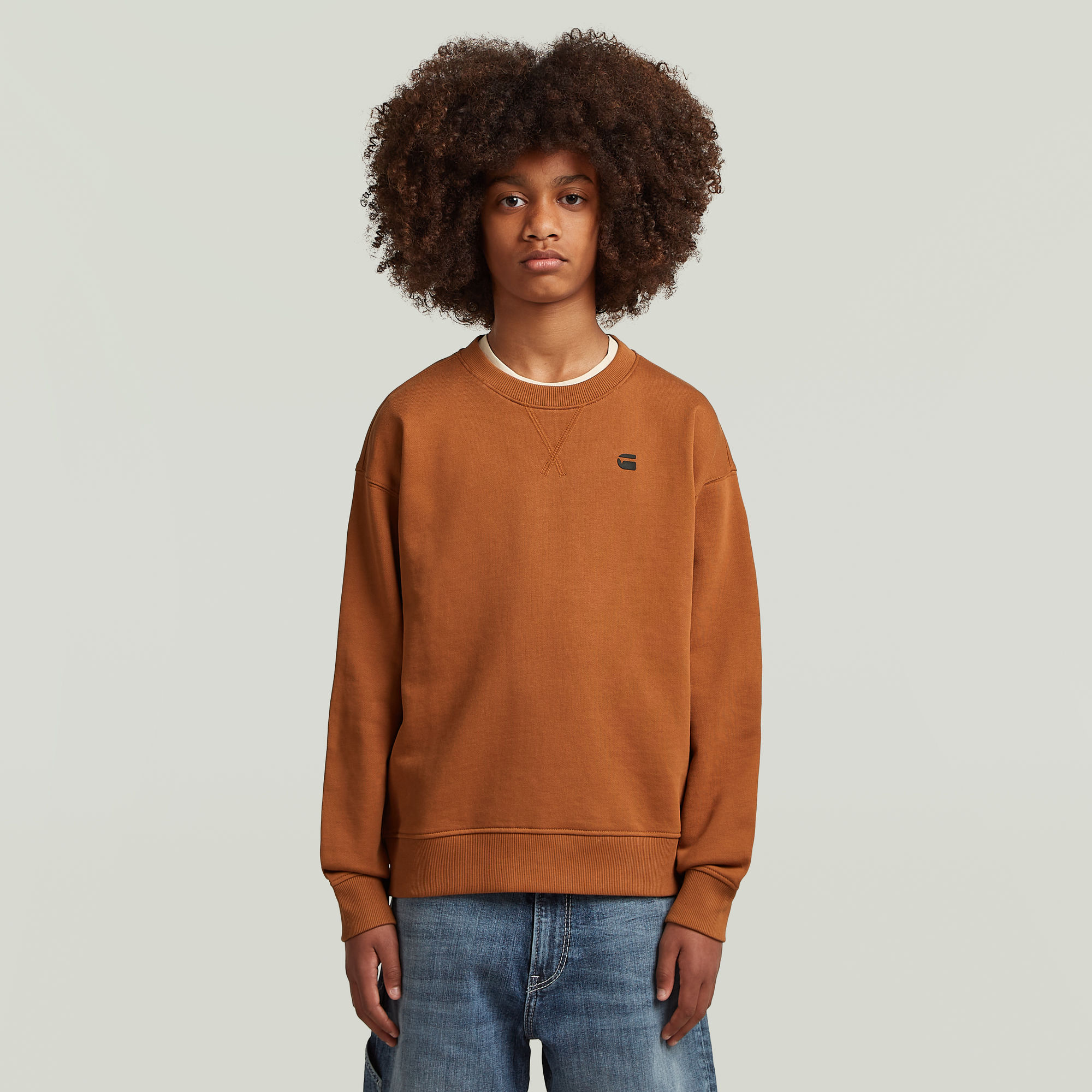 G-Star RAW Loose Sweater Jongens - Bruin - jongens