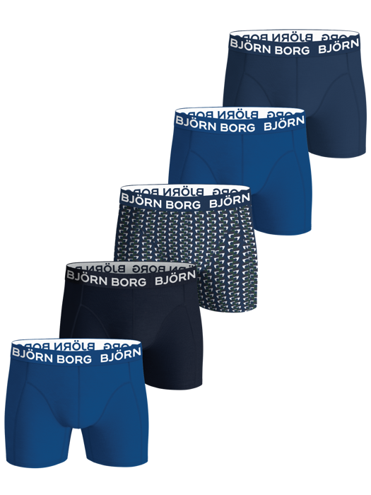 Bjorn Borg 5-Pack jongens boxershorts - Core shorts - Zwarte katoenen jongens onderbroeken
