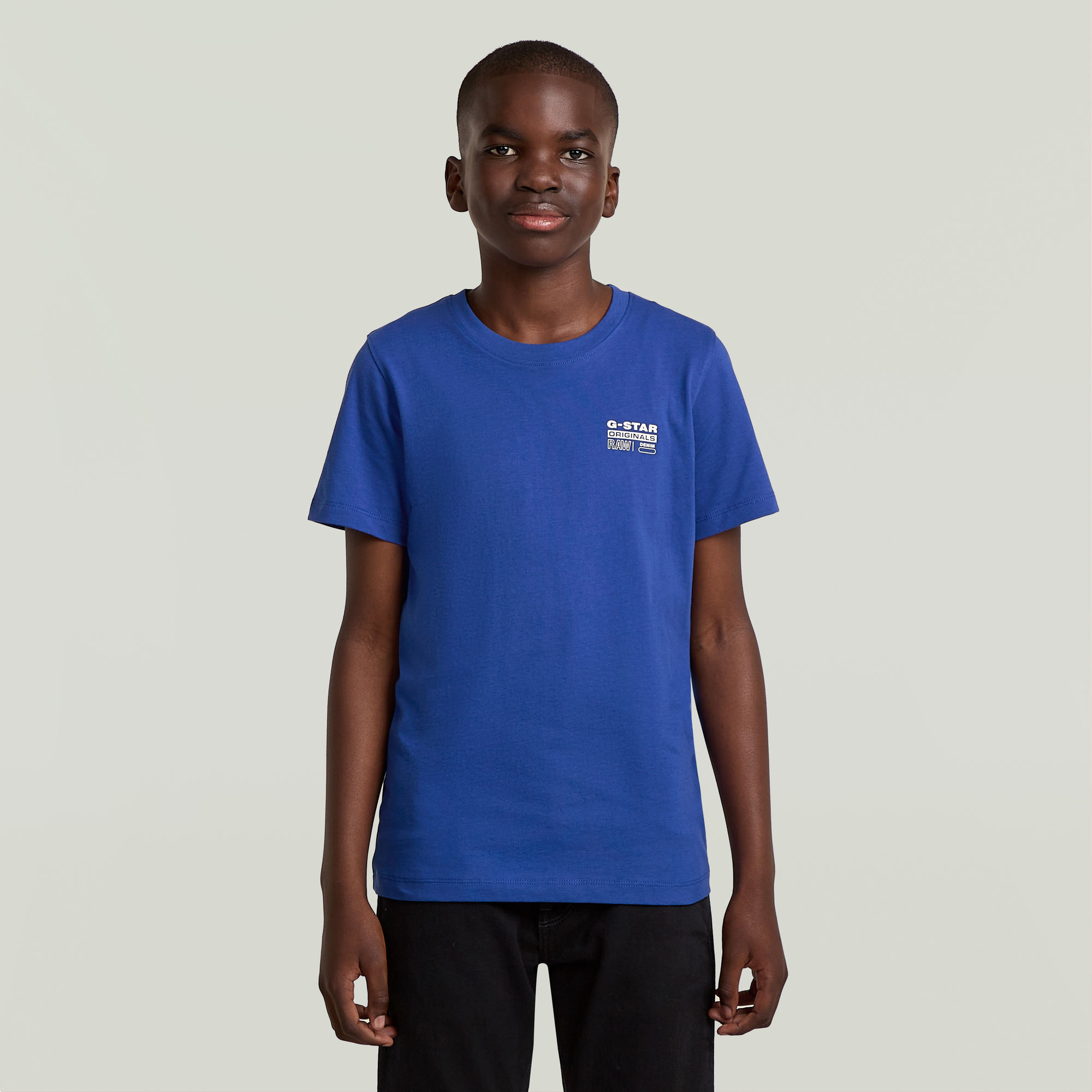 G-Star RAW Regular T-shirt Jongens - Midden blauw - jongens