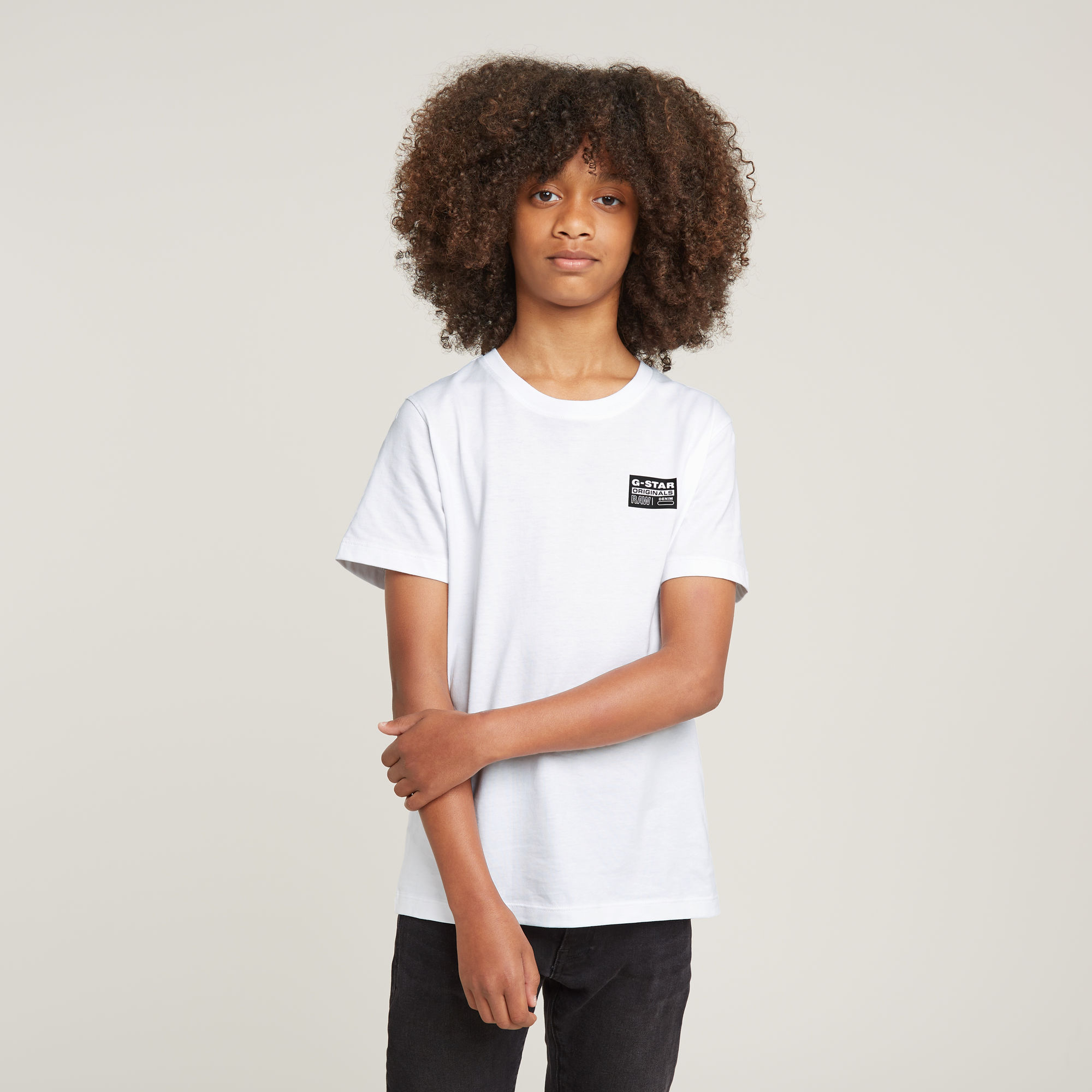 G-Star RAW Regular T-shirt Jongens - Wit - jongens
