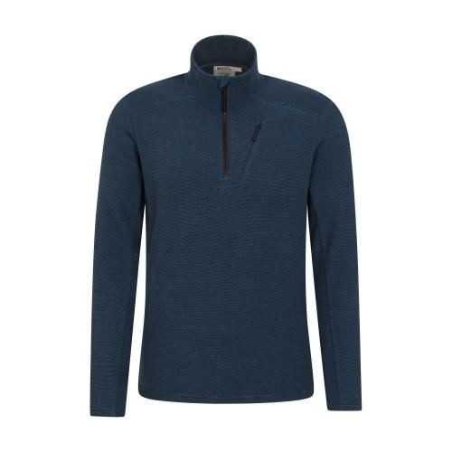 Pertemba FR - Apparel Mountain Warehouse Ridge-fleecetop met halve rits voor heren XS blauw