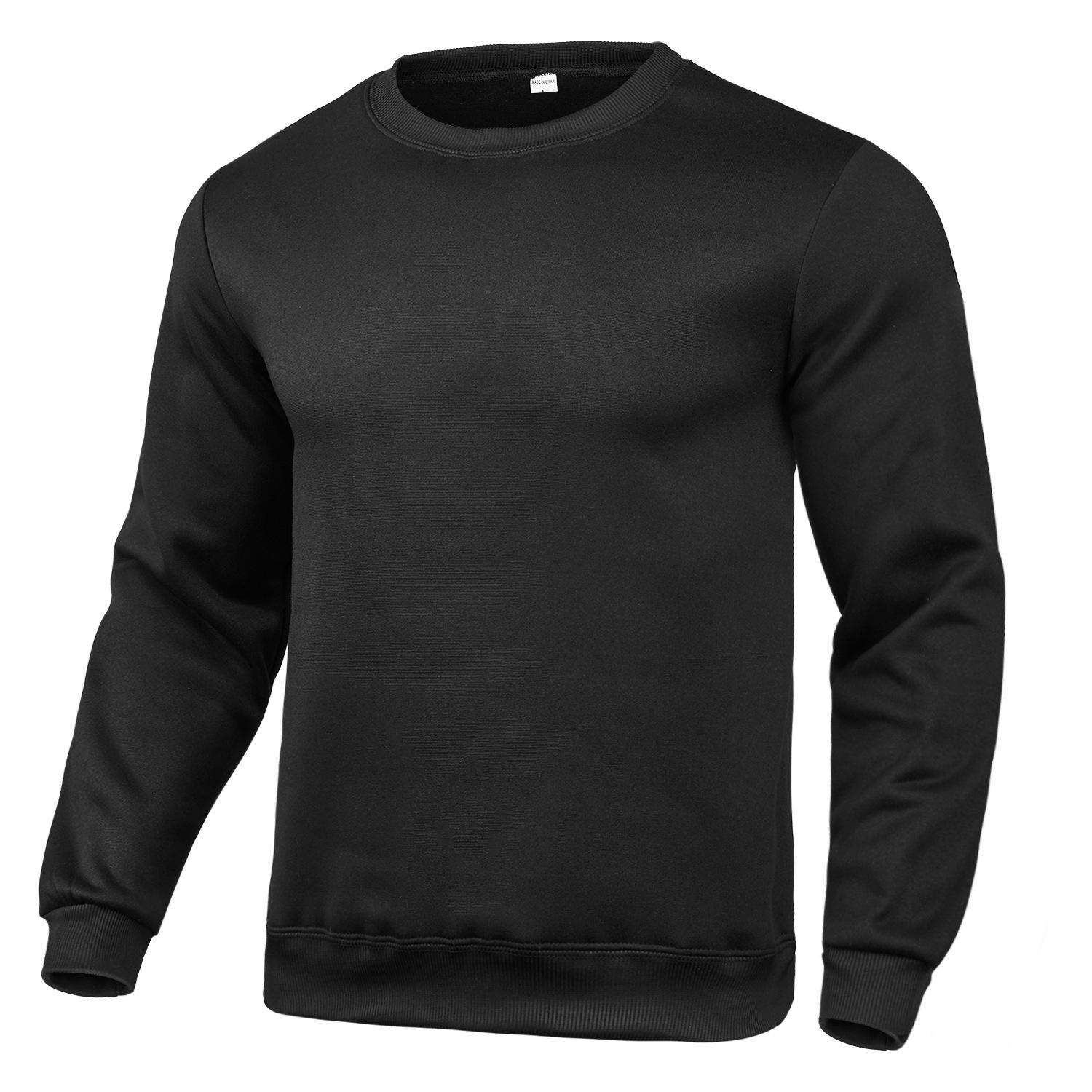 Top Men Wardrobe Heren Europese en Amerikaanse mode ronde hals hoodie - Lente & herfst sweatshirt L donkergrijze kleur