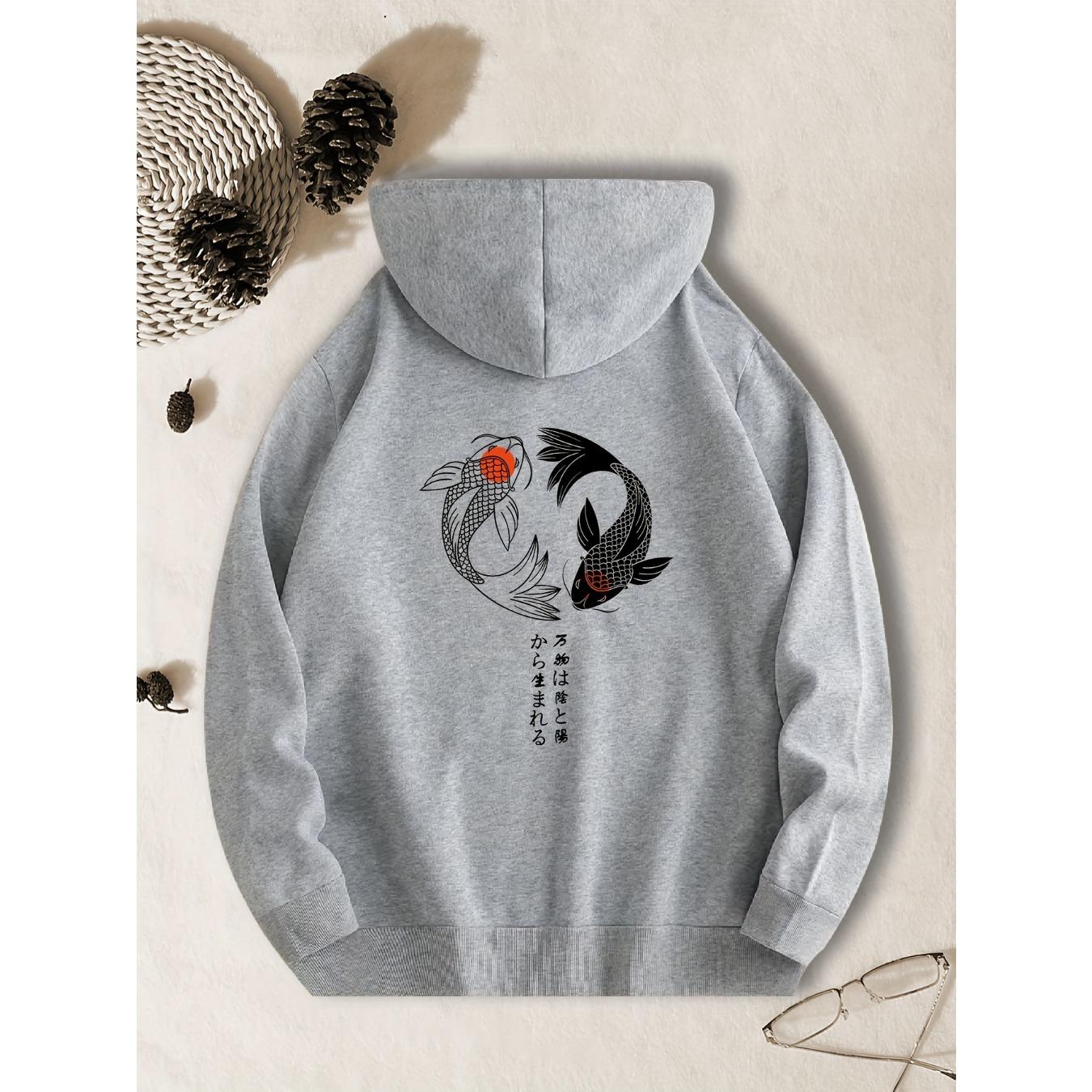Boutique sports suit series 2 Herenhoodie 3D-visprint Sweatshirts Harajuku hoodie met capuchon Trui Casual kleding Streetwear Oversized top Herenkleding S