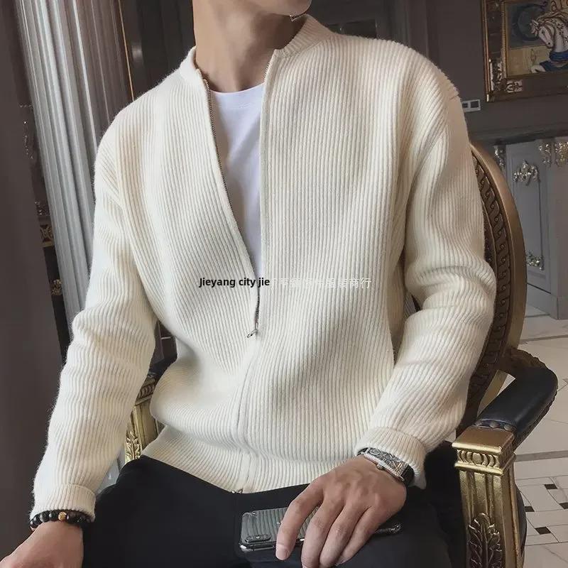 PulseTrade Japanse V-hals gebreide cardigan voor heren - herfst/winter 2021 trendy dikke trui M
