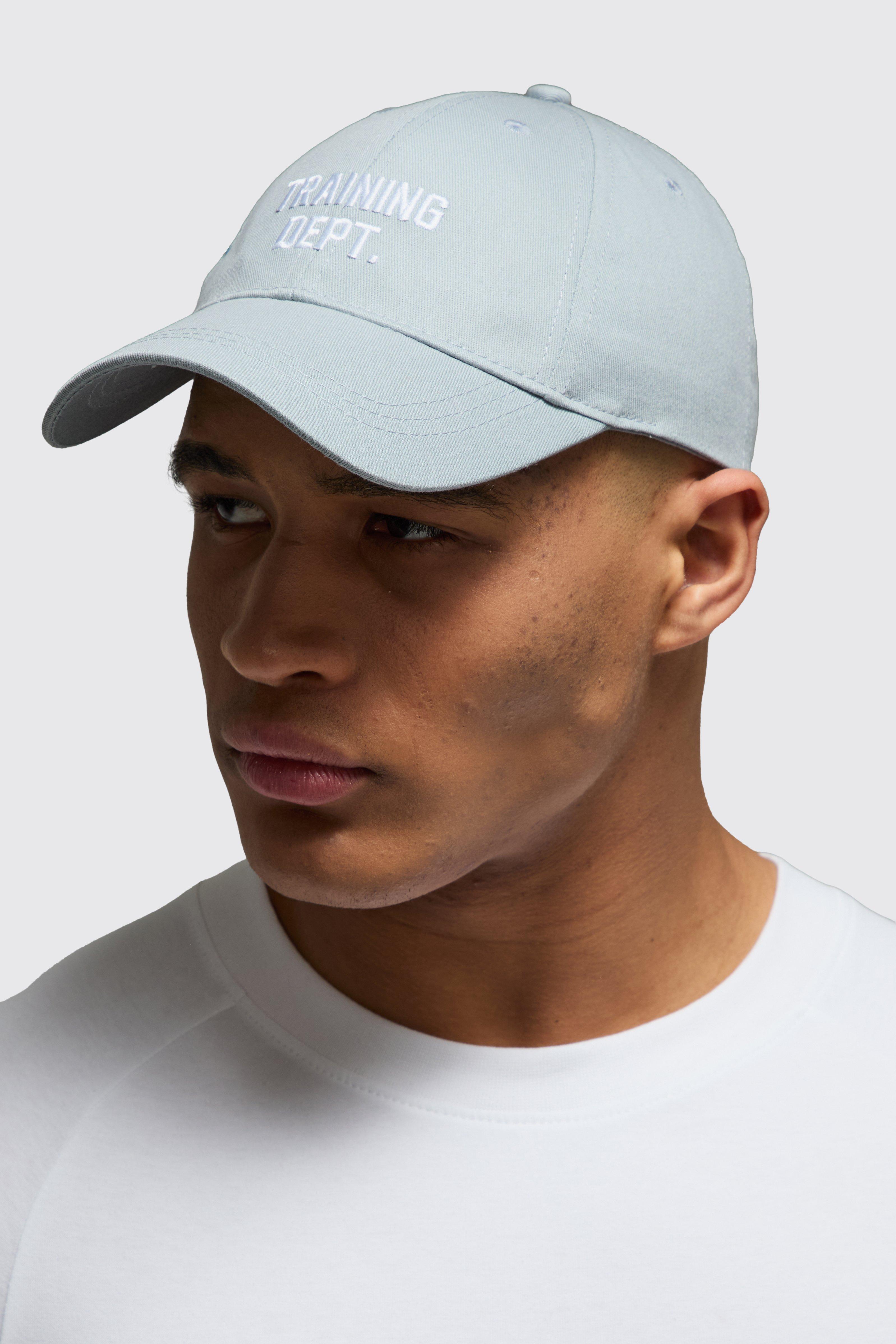 Boohoo Training Dept Baseball Cap, Grey