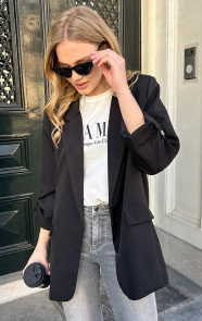 Jurkjes Oversized Blazer Fianna Zwart