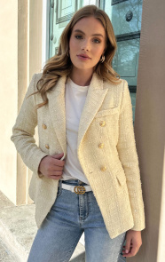 Jurkjes Elegant Boucle Blazer Taylor Yellow