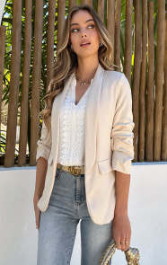 Jurkjes Dames Blazer Nore Beige 2.0