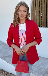 Jurkjes Dames Blazer Nore Rood 2.0