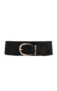 Jurkjes Stretchy Suede Riem Marcha Zwart