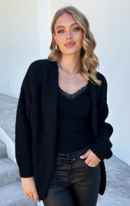 Jurkjes Trendy Vest Gebreid Skye Zwart
