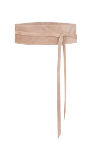 Jurkjes Suede Wikkelriem Clara Beige