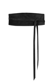 Jurkjes Suede Wikkelriem Clara Zwart