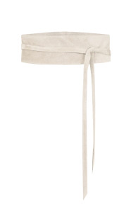Jurkjes Suede Wikkelriem Clara Light Beige