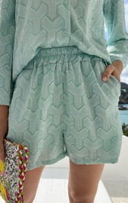 The Musthaves Detailed Print Short Mint
