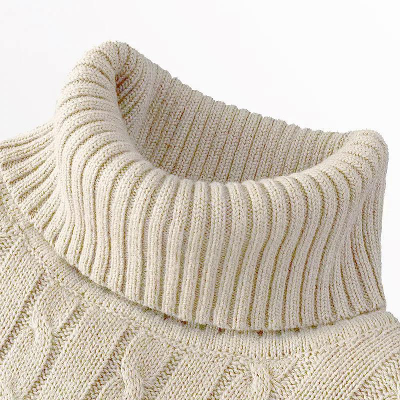 AI Supermarket Slim fit gebreide coltrui voor heren - herfst/wintercollectie 2023 M 40-50KG geel