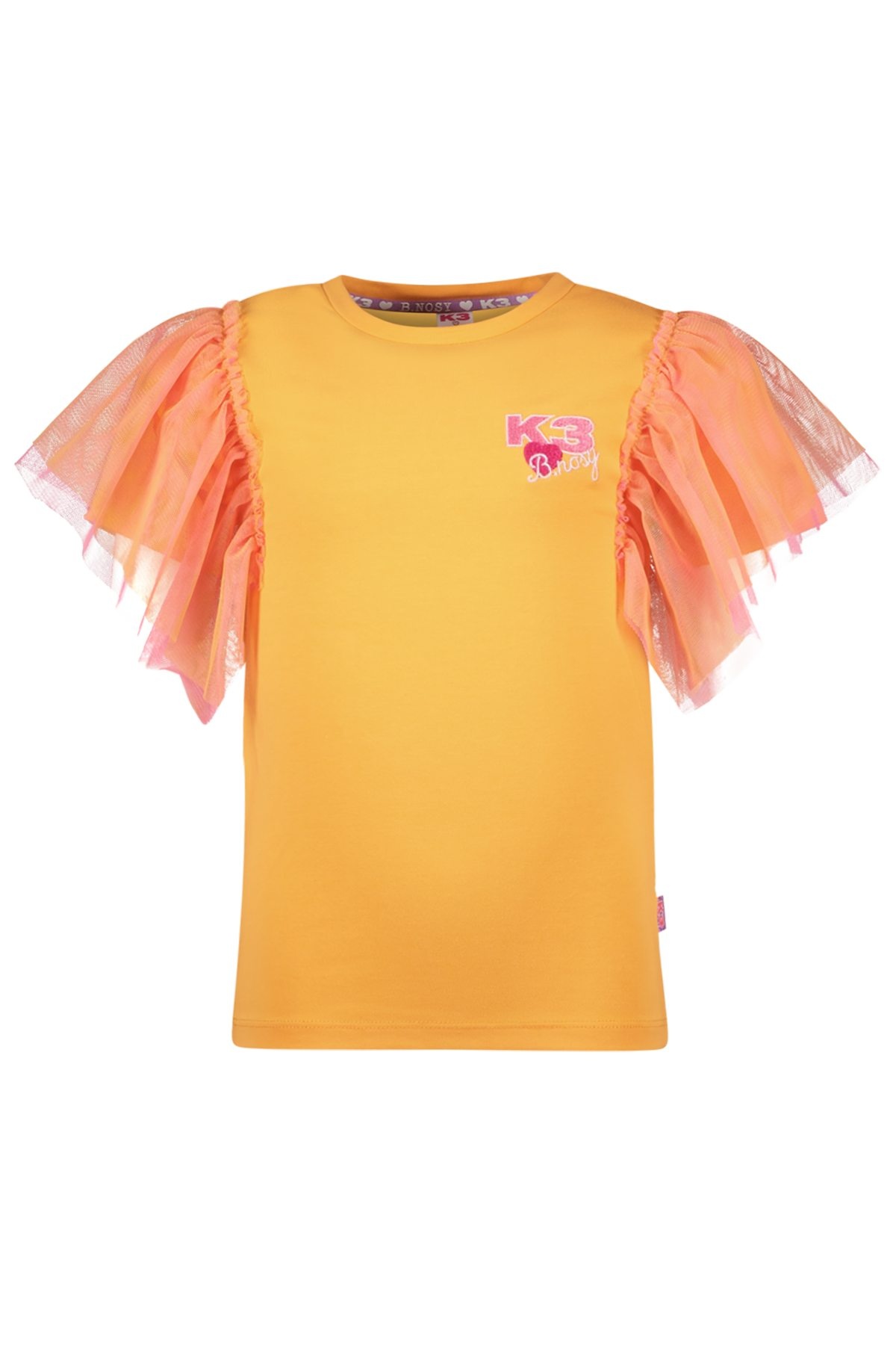B.Nosy zomer t-shirt meisjes - K3 - oranje - mesh - Tora