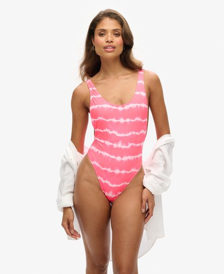 Superdry Vrouwen Tie-dye Badpak Roze
