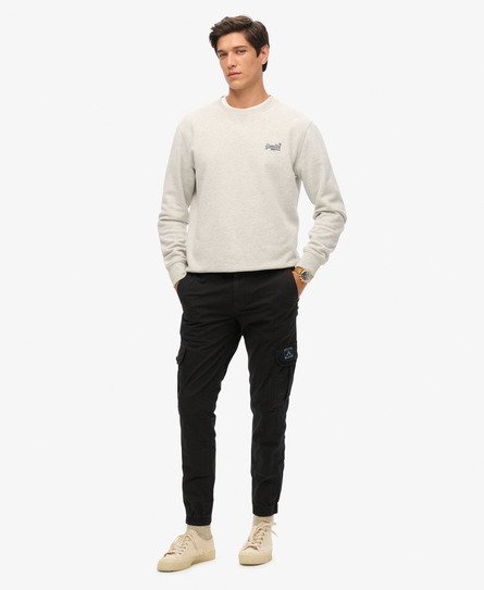 Superdry Mannen Para Slimfit Cargobroek Zwart