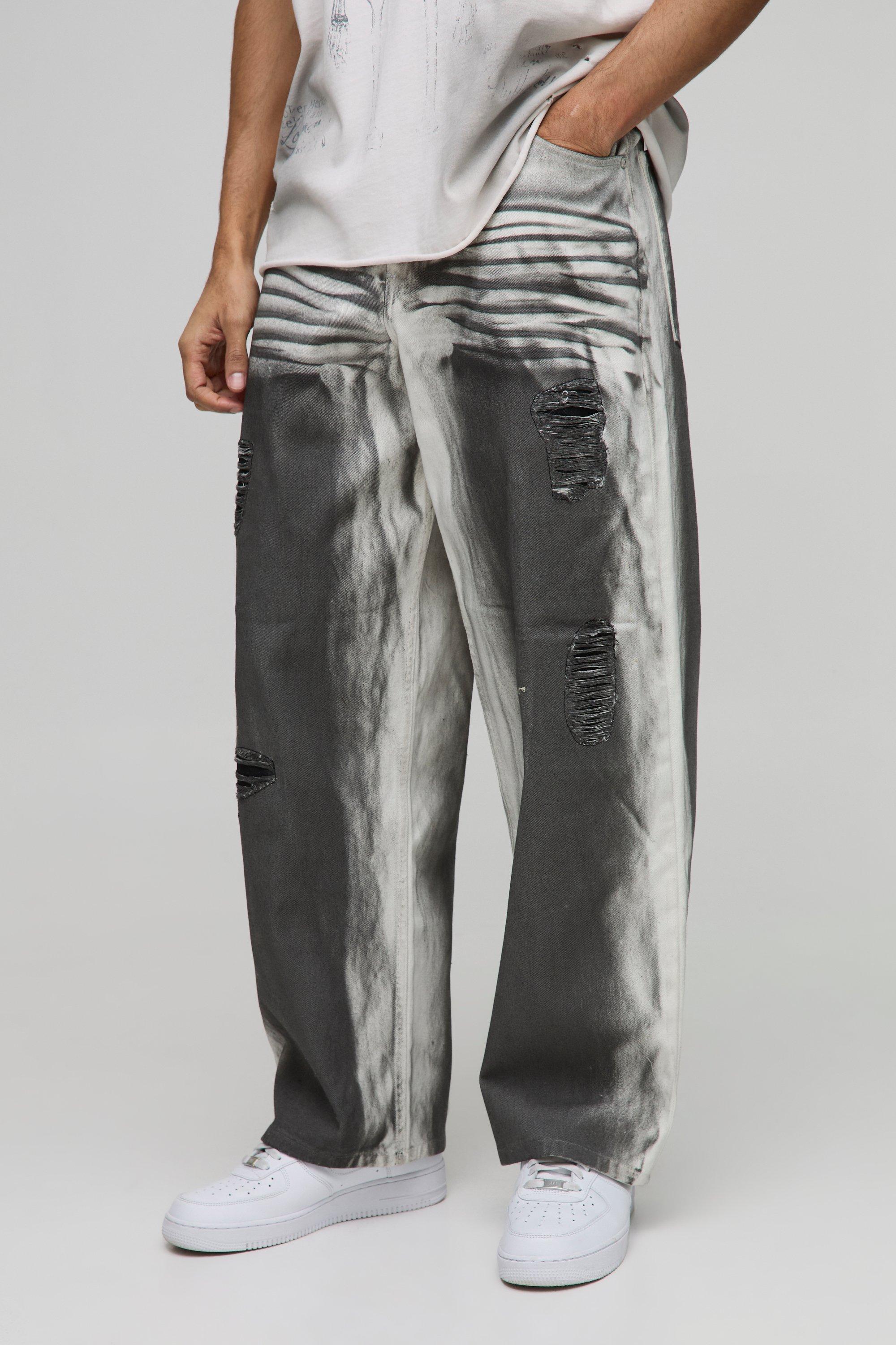 Boohoo Extreem Gebleekte Super Baggy Jeans, White