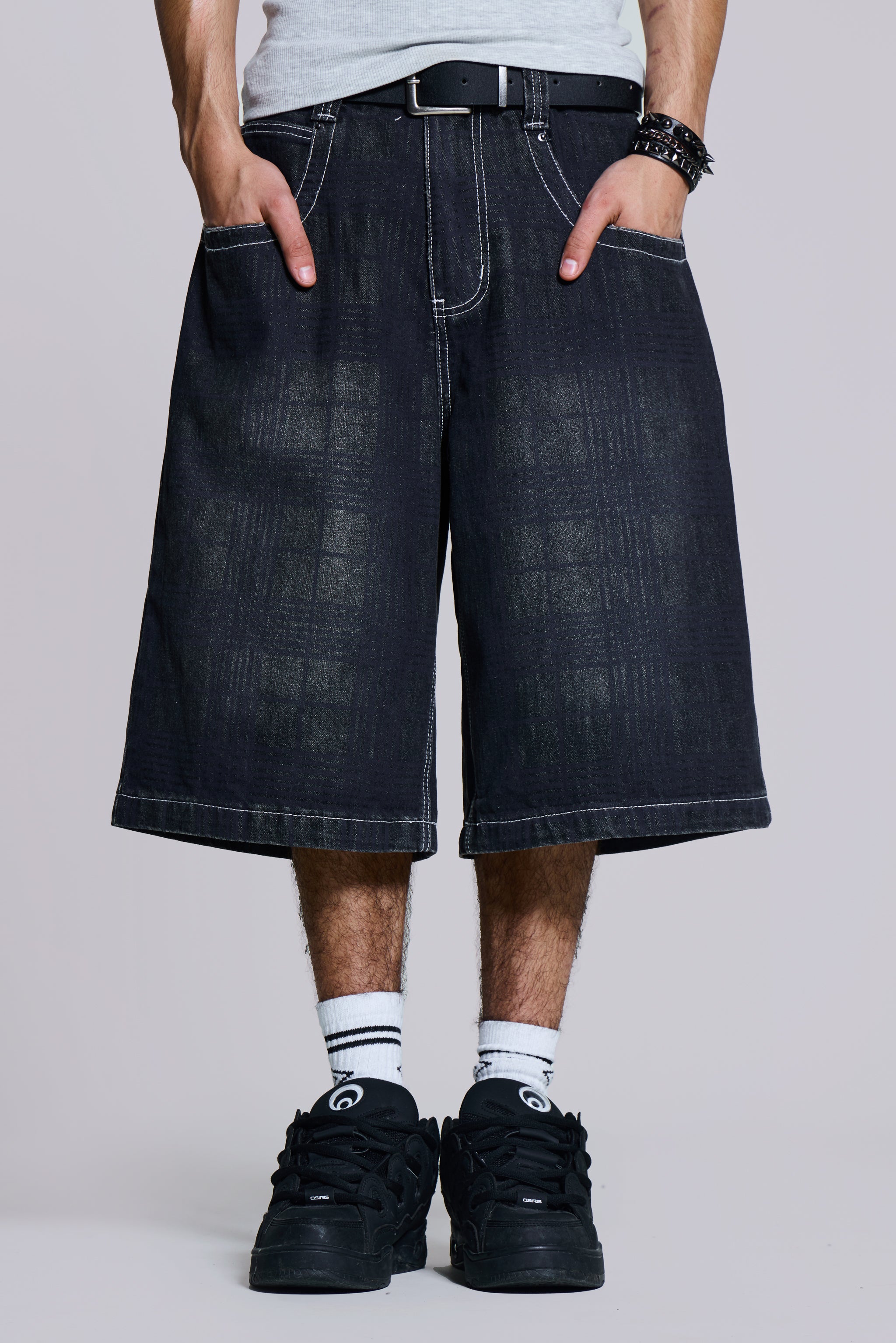 Jaded Man Check Colossus Jorts