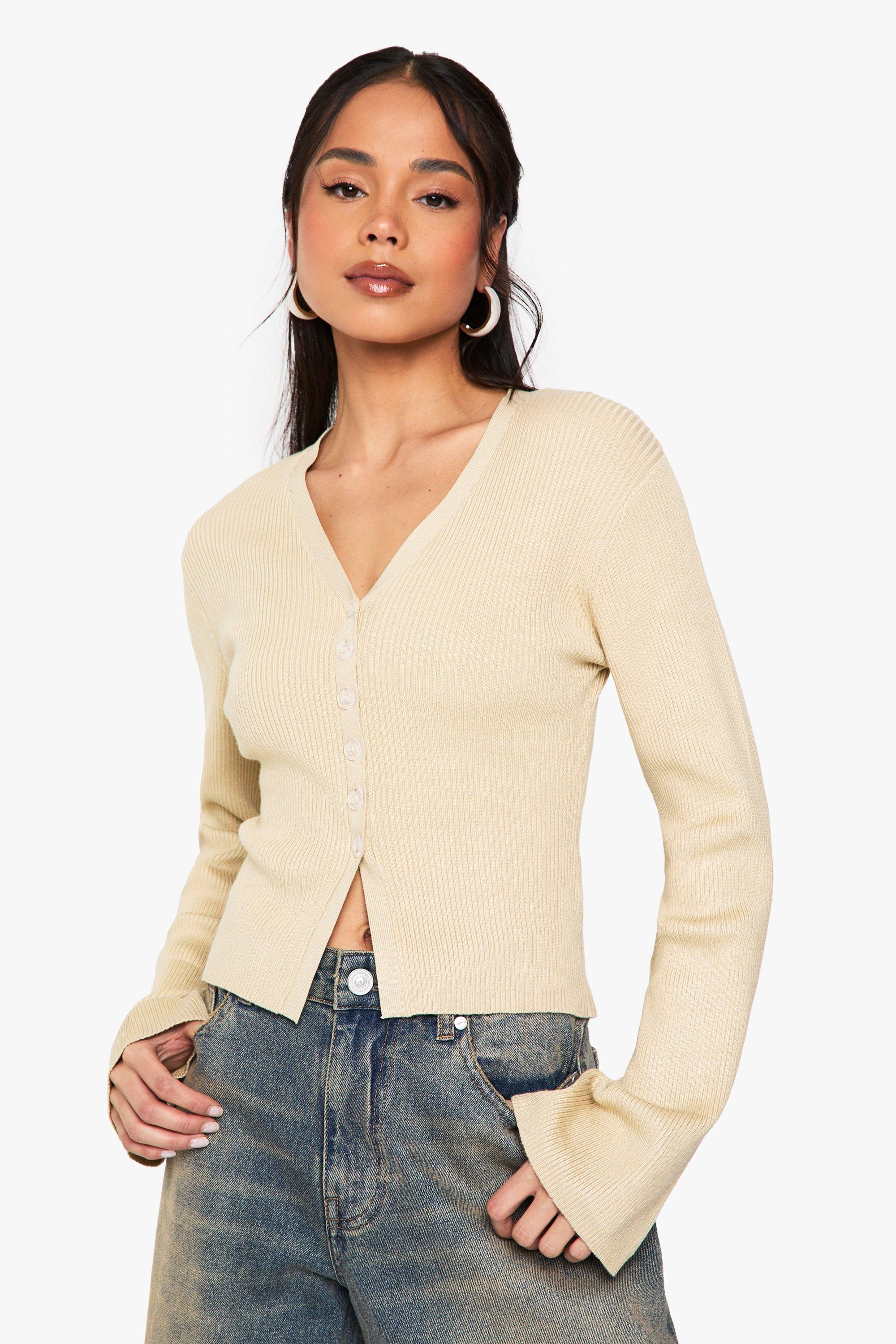 Boohoo Dunne Cardigan, Stone