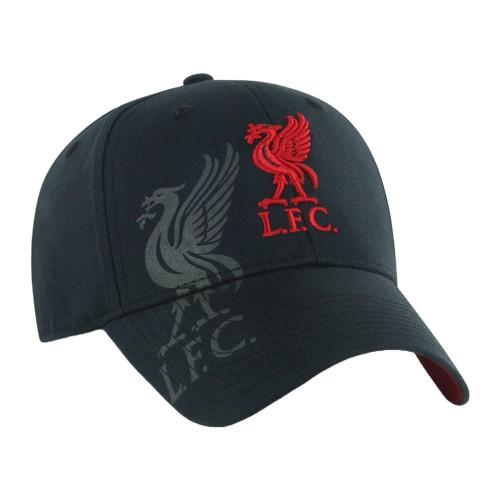 Liverpool FC Unisex honkbalpet met obsidian logo voor volwassenen One Size zwart