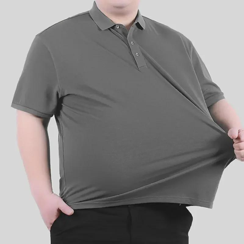 PulseTrade Heren 8XL Groot Poloshirt - Zomer Business Casual Revers T-shirt voor Grote Maten 8XL wit