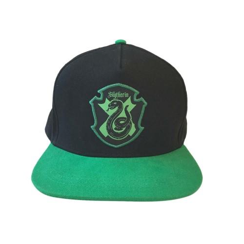 Harry Potter Slytherin Snapback Cap One Size groen/zwart