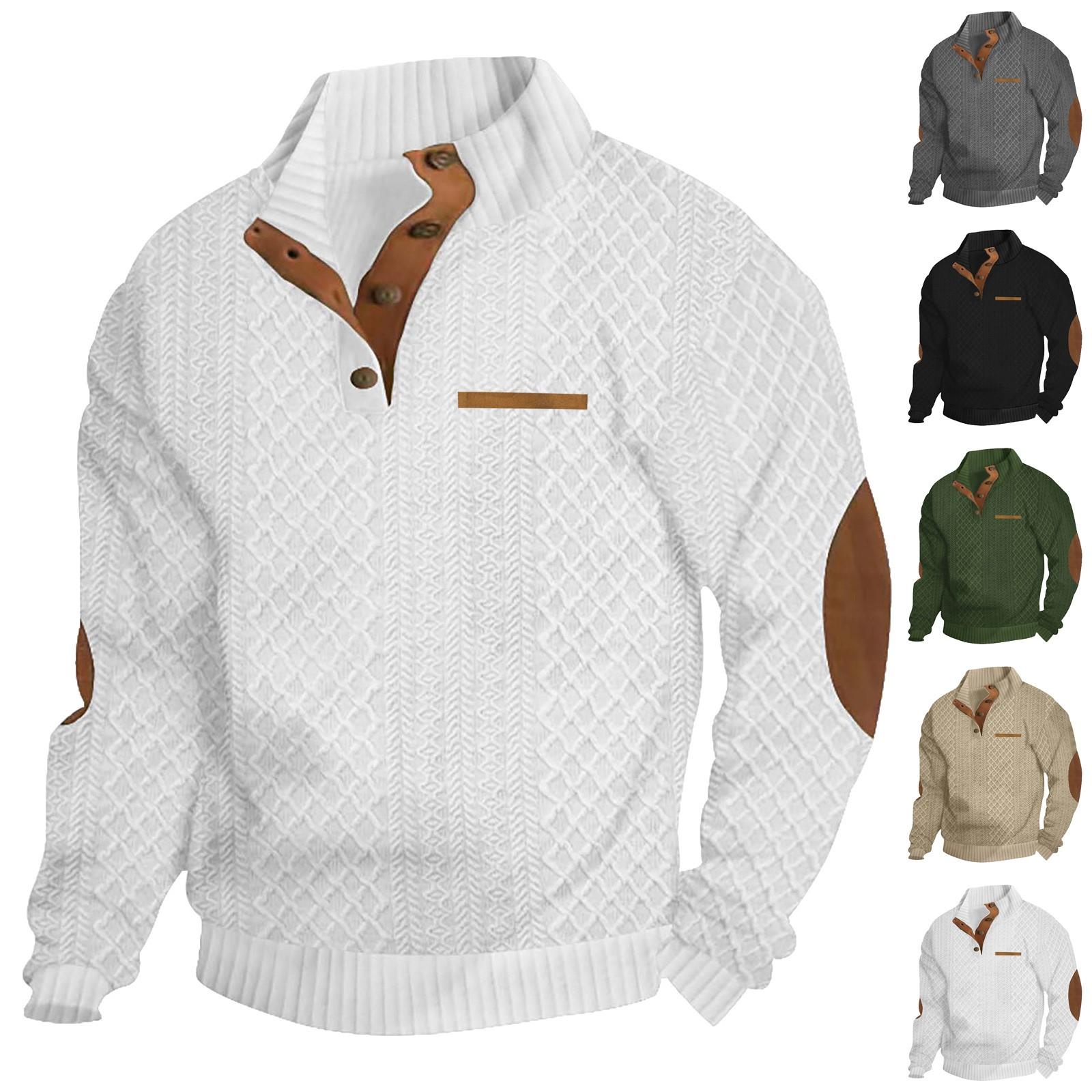 Ren Bag Lente en heren staande kraag sweatshirt is outdoor casual truien tops L legergroene kleur