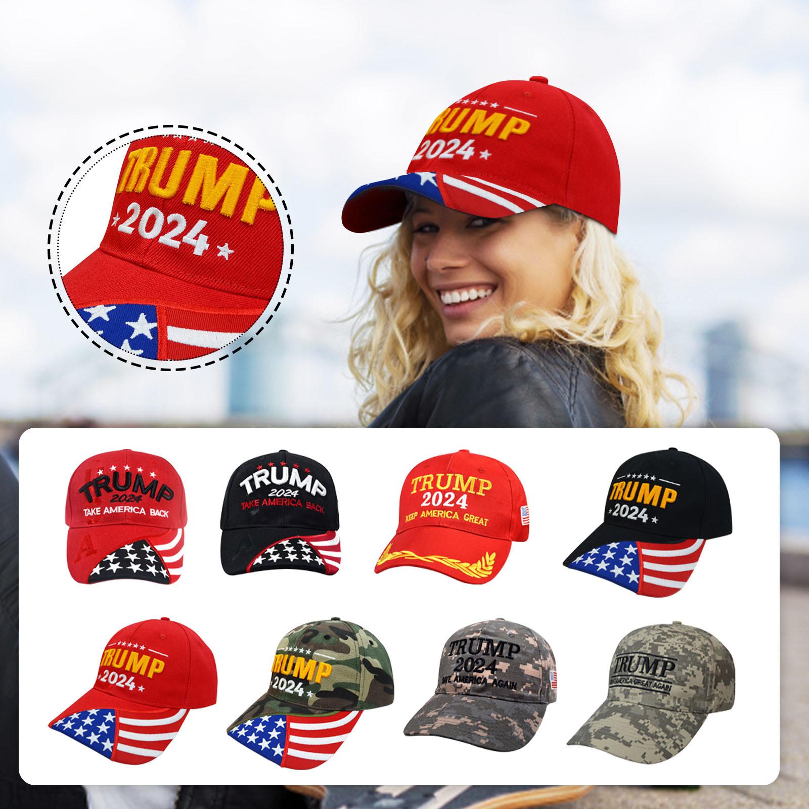 Wnzdswn 2024 Hoed Donald Hoed 2024 MAGA Keep America Great Hoed USA Geborduurde Verstelbare Baseballpet One Size