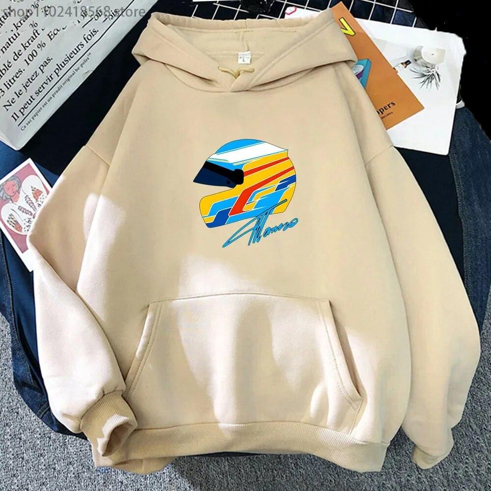Boutique sports suit series 2 F1 Hoodies Fernando Alonso Helm Sweatshirt Oversized Y2k Kleding Games Herenkleding Dames Lange Mouw Top Cartoon Streetwear S