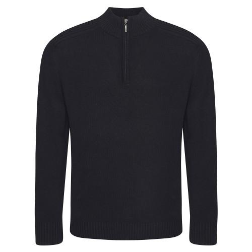 Ecologie Unisex volwassen Wakhan gebreid sweatshirt met kwartrits XL Vloot
