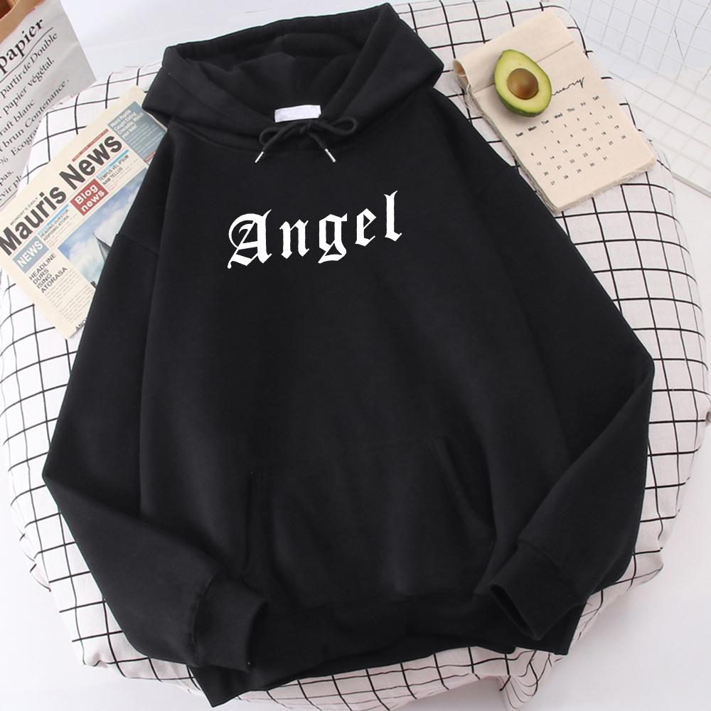 Enter Boutique Sports Clothing Collection Engel Creativiteit Letter Afdrukken Hoodies Mannelijk Grappig Modesweatshirt Nieuwigheid Schouder Drop Kleding Harajuku Hooded Hoodie Mannen S