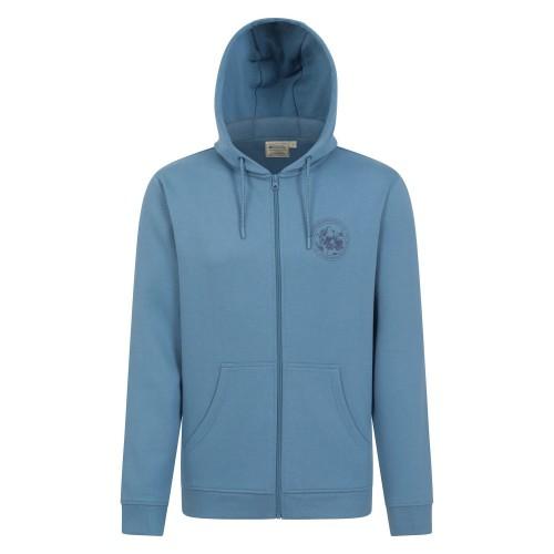 Pertemba FR - Apparel Mountain Warehouse Heren Circle Mountain Trekkoord Hoodie met Volledige Rits S groen