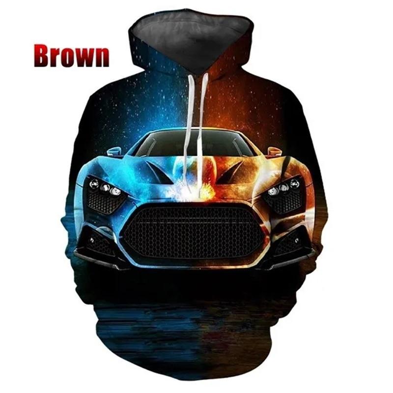 ETST 011 3D-printen Super Car Series Grafische Hoodies Voor Heren Mode Losse Oversized Pullover Sweatshirts Tops Sudaderas Para Hombres S