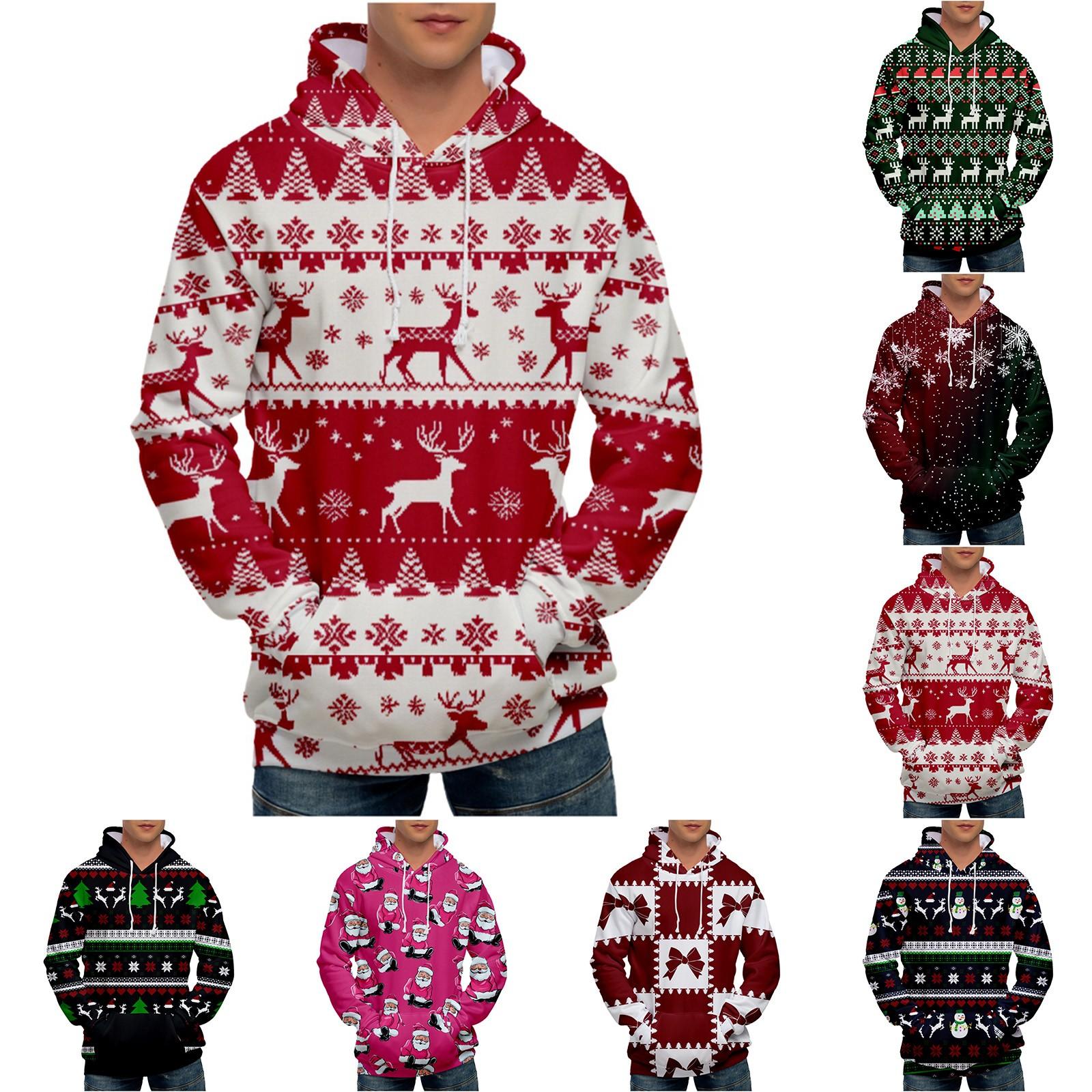 Choose one Los bedrukt sweatshirt met capuchon voor heren Casual mode-sportsweatshirt voor heren XXXXXL