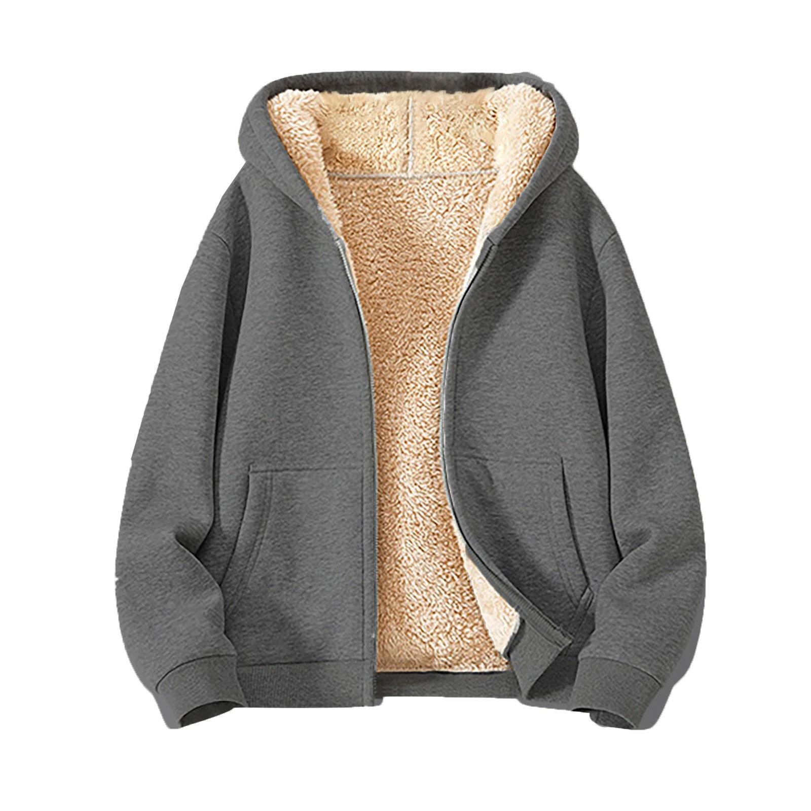 JOHO - CarGear Herenjas Zware en Fleece Dikke Heren Hoodie Cardigan M groen