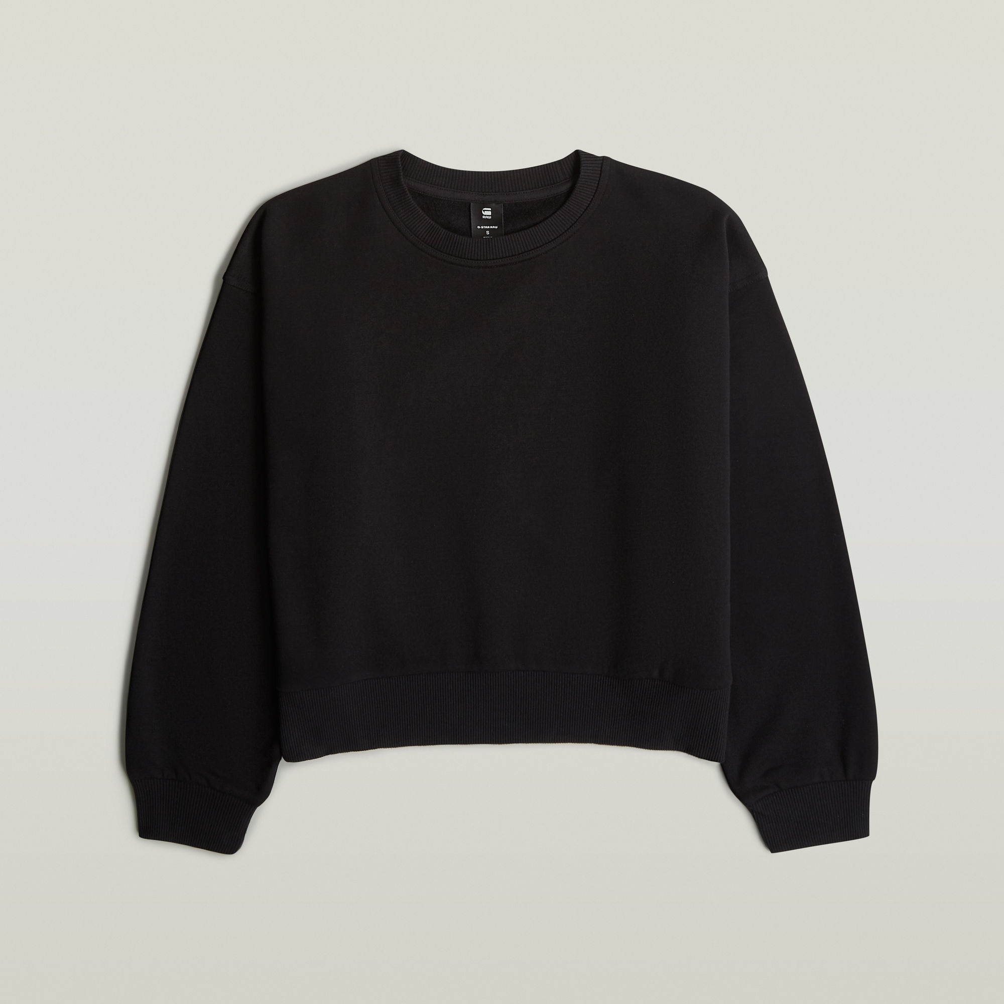 G-Star RAW Premium Core Cropped Loose Sweater - Zwart - Dames