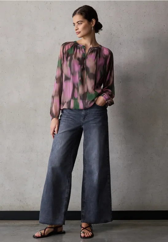 Street One Studio Gedessineerde chiffon blouse